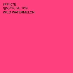 #FF407E - Wild Watermelon Color Image
